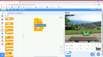 Flying Butterfly using Scratch