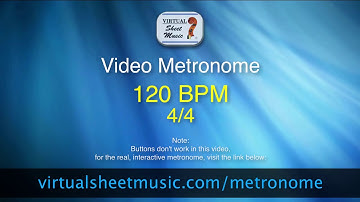 Video Metronome - 120 BPM (Beats Per Minute) 4/4 - Metronome Click Track