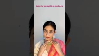 Dressed in Saree|Traditional|Ethnic wear|Saree |Makeup #ytshorts #ytstudioes #saree #traditionallook