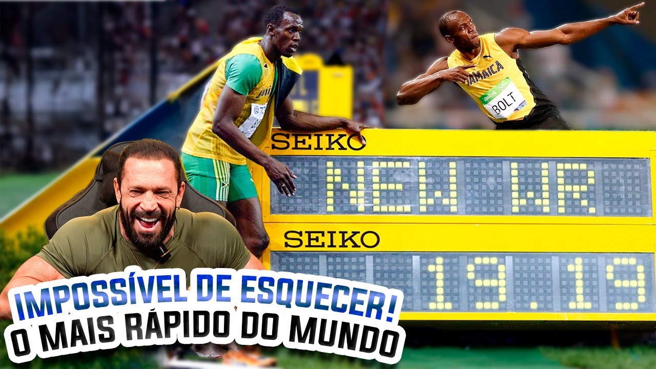 O MAIOR SPRINT DE TODOS OS TEMPOS! FERNANDO SARDINHA REAGE AO RECORDE ABSURDO DE USAIN BOLT