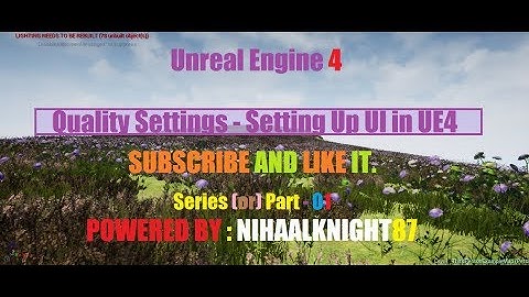 UE-4 Graphic Interface Option Menu System #01