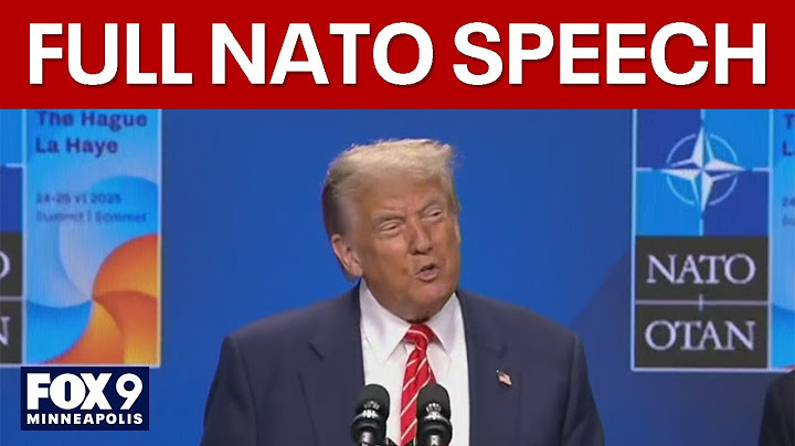 Trump answers questions about Israel, Iran at NATO summit [FULL]