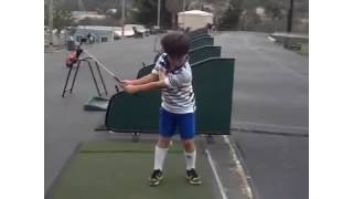 Jonathan Jae golf swing age 6