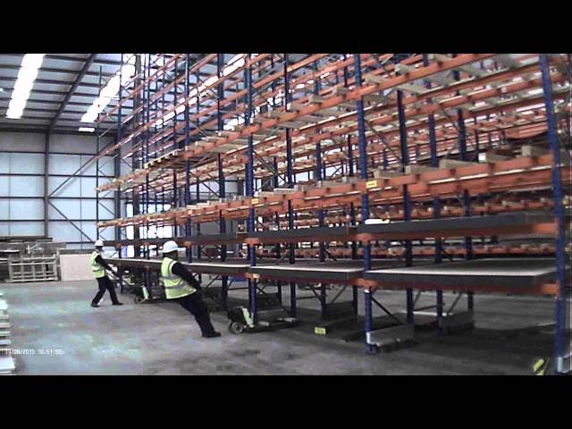 Moving pallet racking by Storage Design Limited