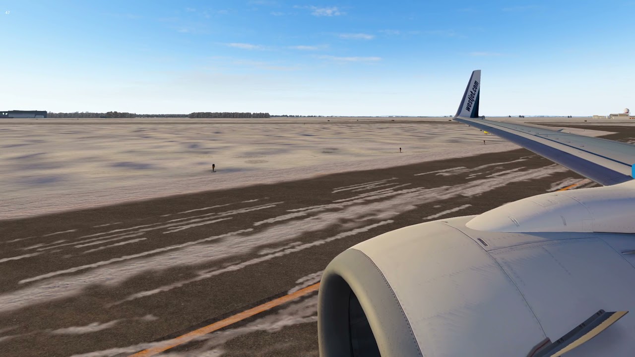 (4K) WestJet 737-8CT Winter Landing at Winnipeg / X-Plane 11
