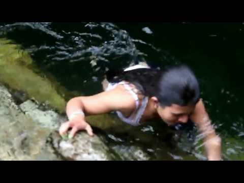 Teens jumping into the water in Lynn Canyon - Part 03 of 04