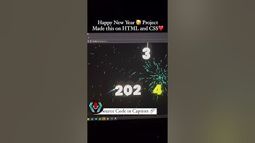 Happy new year animation using Html and CSS #html #css #viralvideo #todayviralvideo #happynewyear