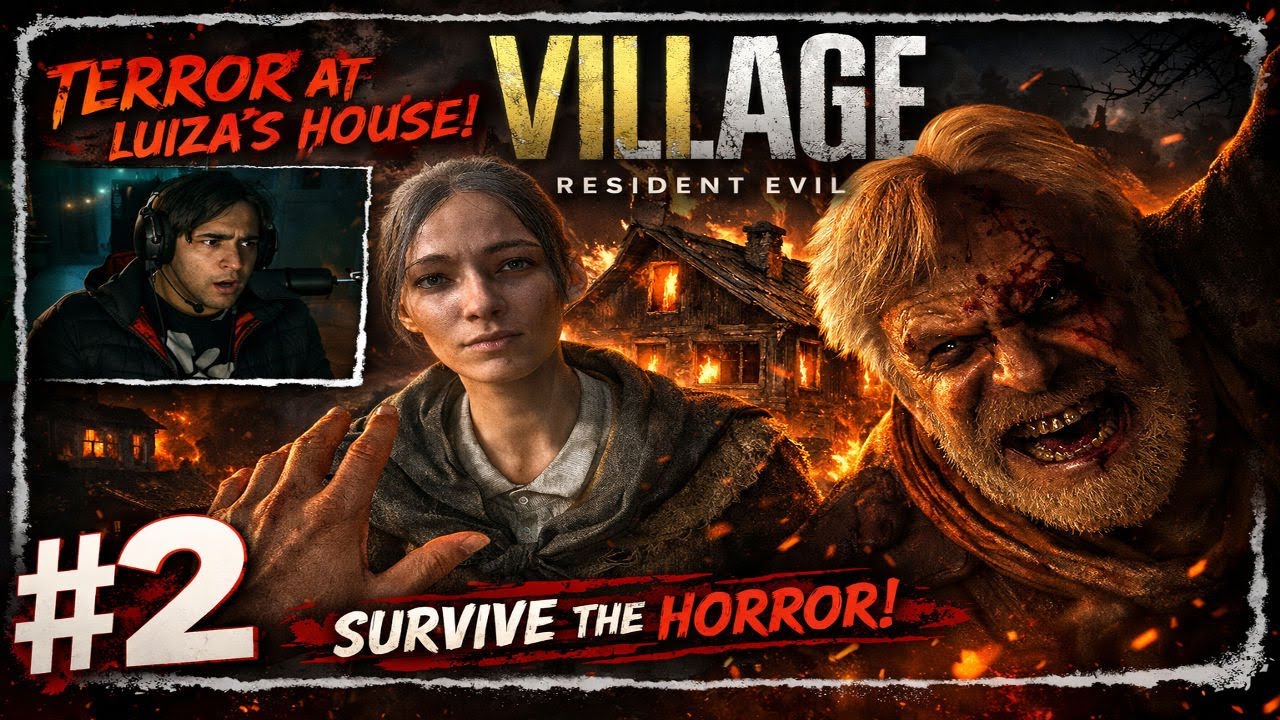 Resident Evil Village Walkthrough Part 2 - The Village Attack & Luiza's House