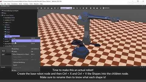 Exporting Autodesk Inventor CAD models to Webots