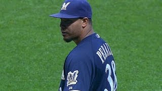 CHC@MIL: Peralta fans 13 over seven innings vs. Cubs