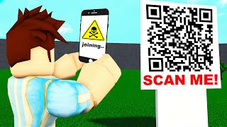 I Scanned a QR Code.. It Led Me to A Terrifying Roblox Game!