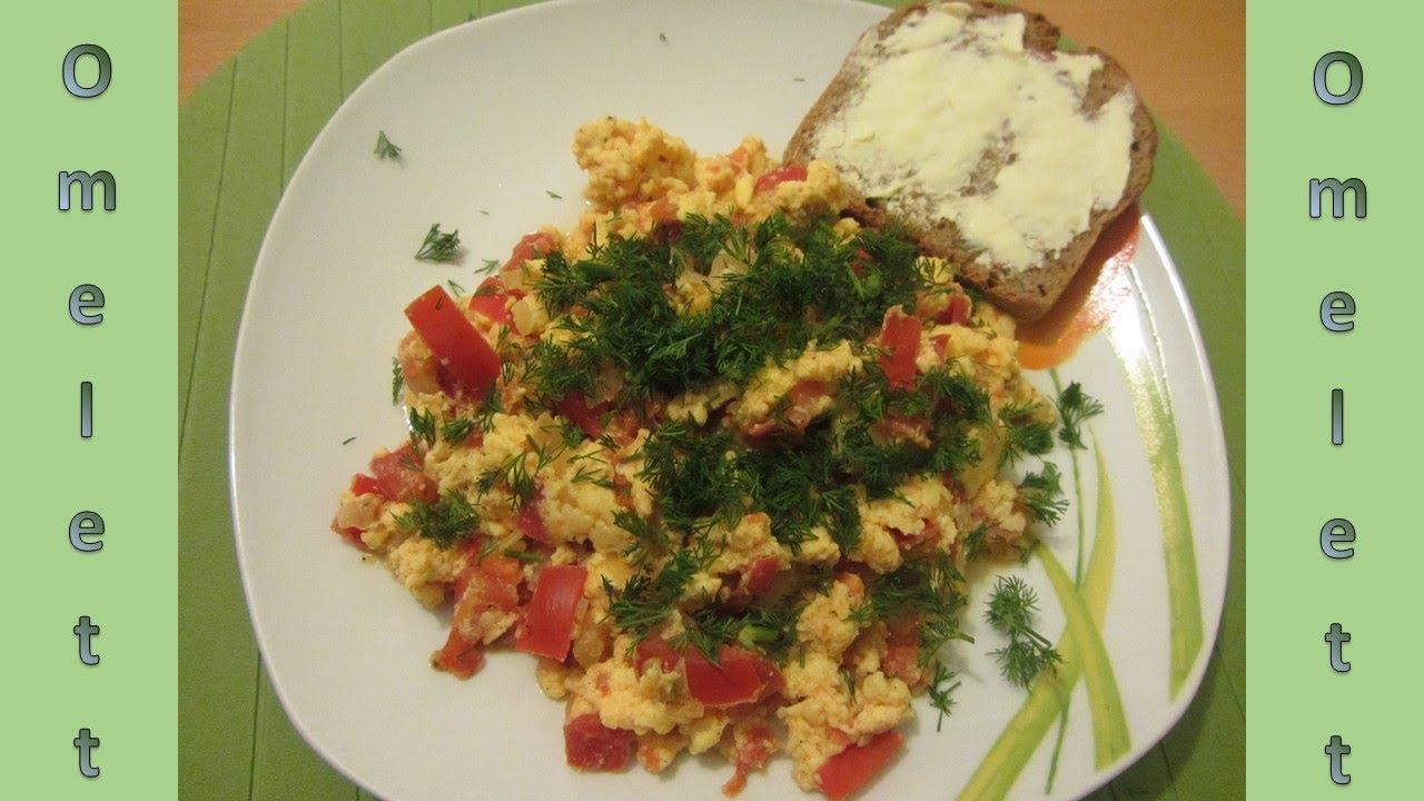 Omelett - Vegetarisch / Schnell, gesund, lecker - YouTube