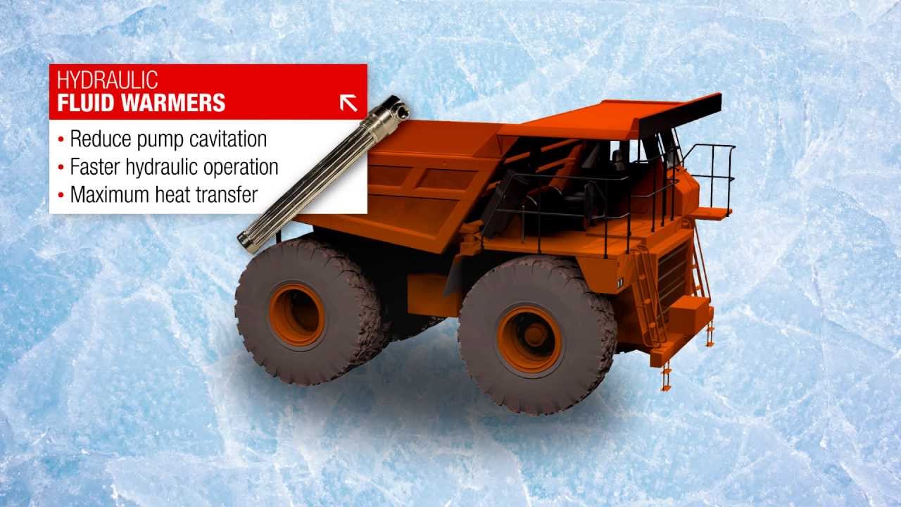 Hydraulic fluid warming for Off Highway equipment