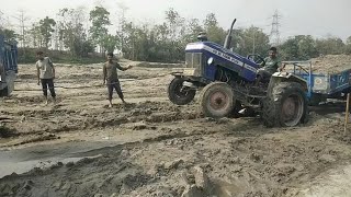 Farmplus Tractor Stuck In Mud Rescued By Manindra Yuvo 4 Wd