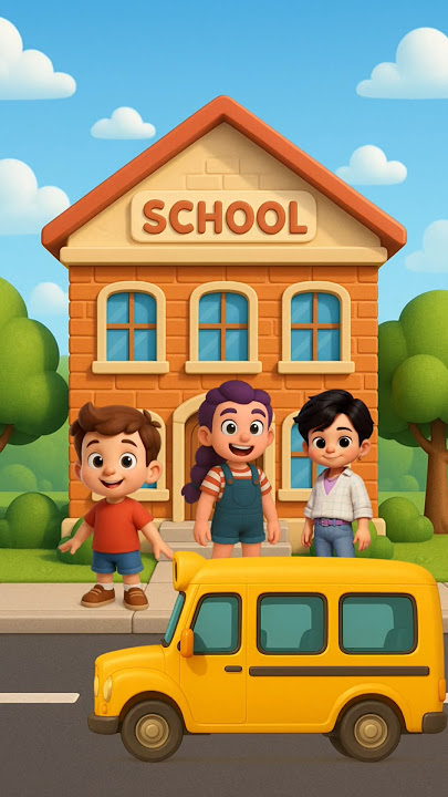Go back home by school bus 😍 #feedshorts #usa #english #animation #funny #comedy