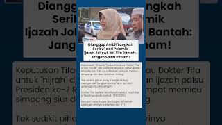 Dianggap Ambil 'Langkah Seribu' dari Polemik Ijazah Jokowi, dr Tifa Bantah Jangan Salah Paham!