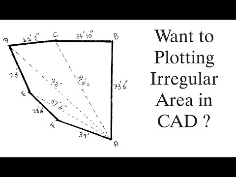 how to plot irregular area in AutoCAD ?