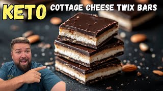 Easy 5-Ingredient Cottage Cheese Twix | Keto & High Protein