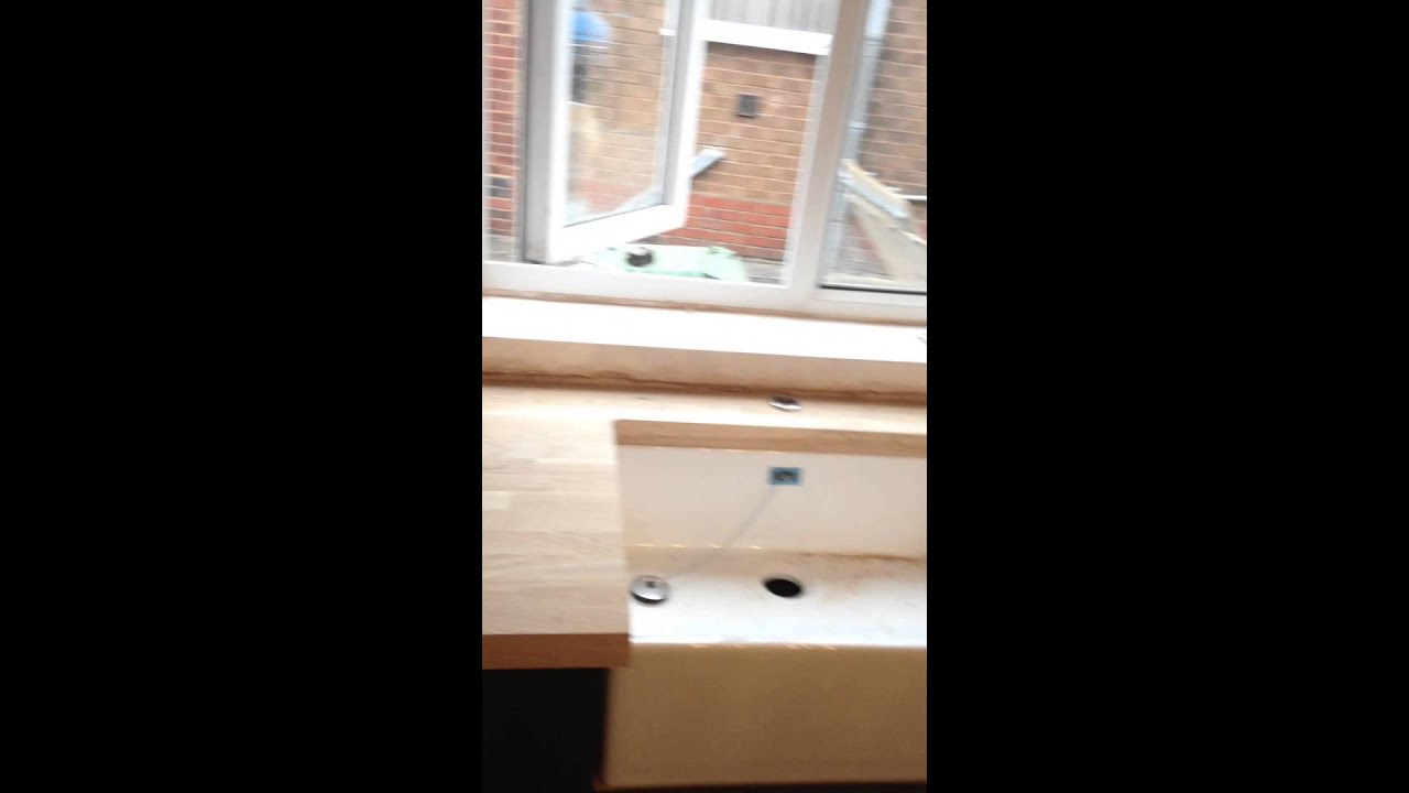 Solid Oak With Belfast Sink And Drainage Grooves You Solid Oak With Belfast Sink And Drainage Grooves