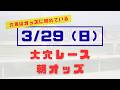 【オッズ競馬】3/29(日)大穴レースの朝オッズ