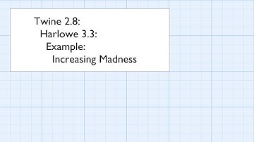 Twine 2.8: Harlowe 3.3: Changers: Example: Increasing Madness