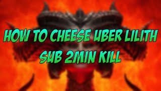 How to Cheese Uber Lilith on Necromancer