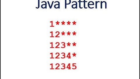 Java Program To Print Pattern - Hindi