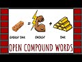 Open compound words list  learn english vocabulary