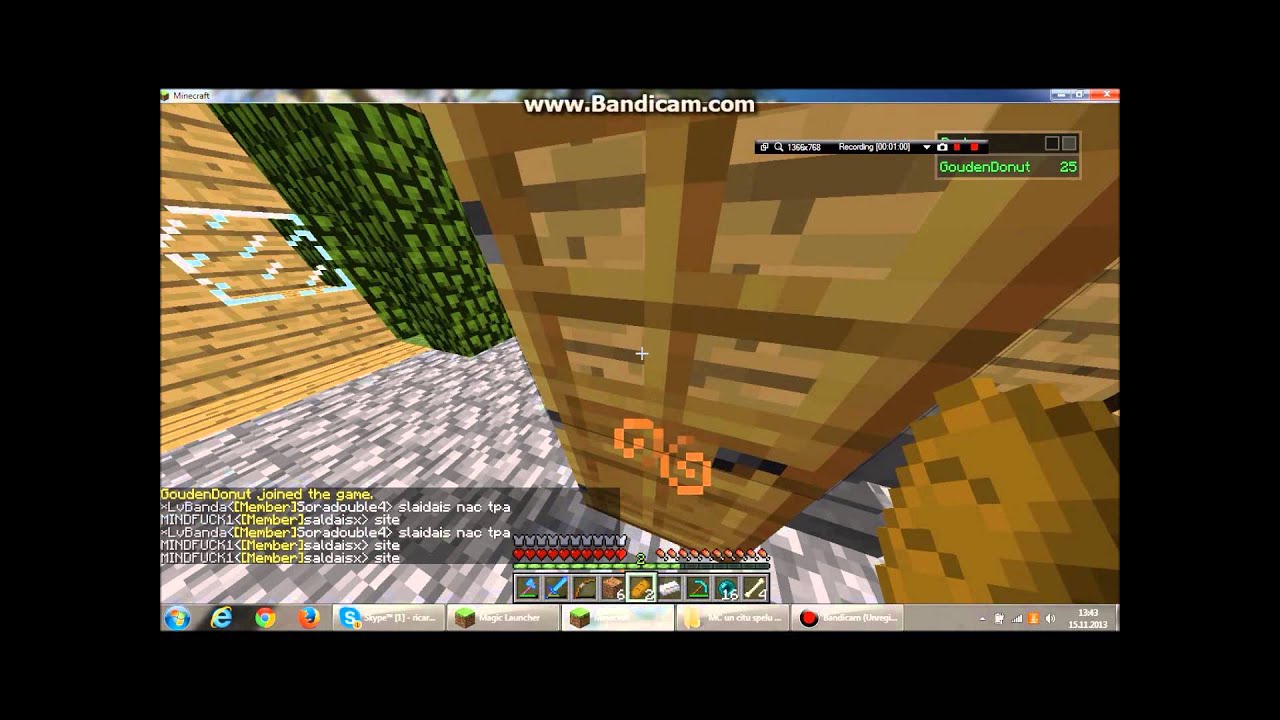 Musu F minecrafta ep#1 musu f nosaukums SkyDAzMC w/SmurfN un ...