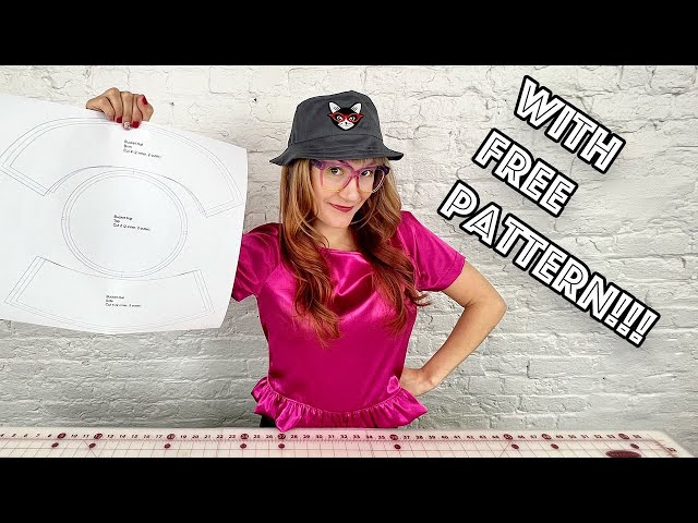 Easy Bucket Hat DIY With FREE Sewing Pattern - YouTube easy-bucket-hat-diy-with-free-sewing-pattern-youtube