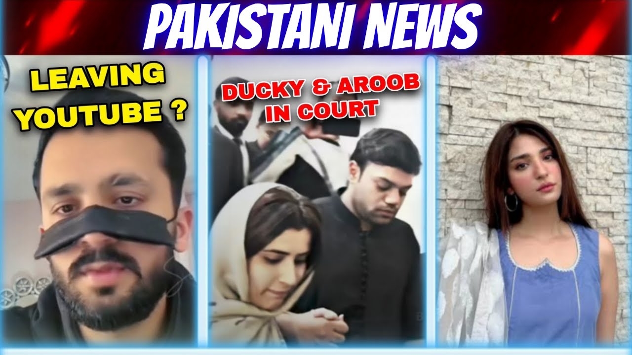Ducky Bhai & Aroob Jatoi in Court | Rajab Butt Leaving YouTube