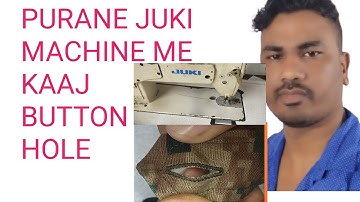 Button hole JUKI MACHINE easy fitting #sewinghacks #viralvideo Juki masin me kaaj setting 