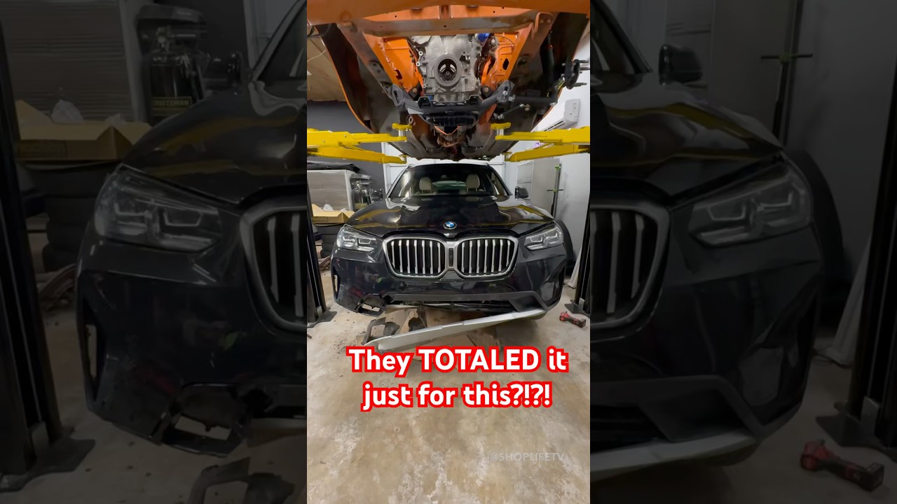 Only 7k Miles on this wrecked 24 BMW X3! Let’s rebuild it! #cars #rebuild