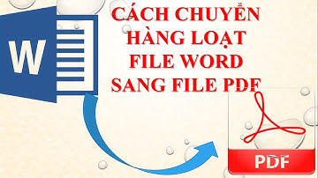 Cách chuyển hàng loạt file Word sang file PDF sử dụng mã Code VBA