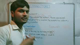 Connectors গুলি  about Fore example/For instance,Well,You know,You see, ইত্যাদি।