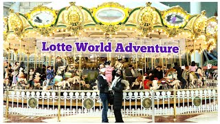 A Day well spent at LOTTE WORLD ADVENTURE || Largest Indoor theme park in the world!? || Korea vlog
