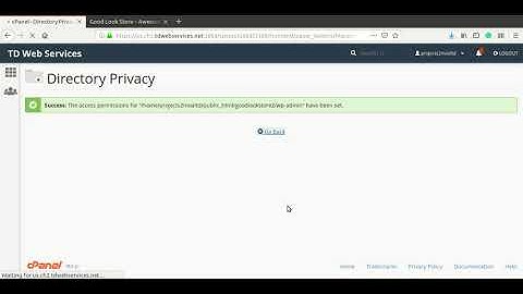 cPanel Password Protect wp-admin directory