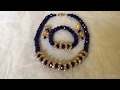 DIY tutorial on how to make this beaded necklace