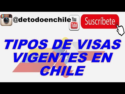 <marquee>Tipos de Visas Temporarias Vigentes en Chile</marquee>