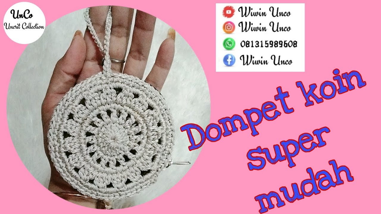 Dompet koin simple ll Dompet rajut super mudah ll @WiwinUnCo