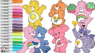 Care Bears Coloring Book Compilation Cheer Bear Grumpy Funshine Friend Bear Cousins Lotsa Heart