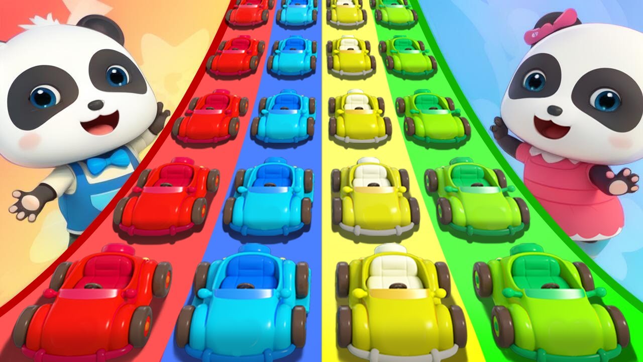 Learn Colors with Toy Cars | Colors Song | Finger Family | Nursery Rhymes | BabyBus - Cars World