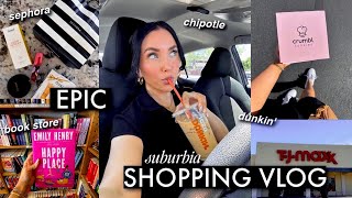 lets shop chill together sephora chipotle tjmaxx book shopping crumbl coffee