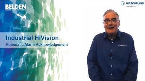 Industrial HiVision Automatic Alarm Acknowledgement