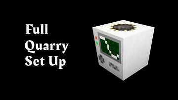 Full quarry set up (Minecraft build craft 1.12.2)