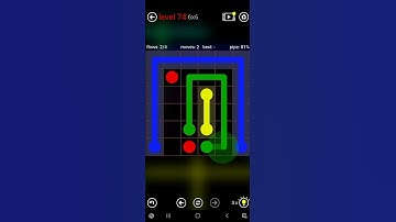 flow free level 74 | games | android | flow free | level 74 | 6x6 #flowfree #android #game #mindgame