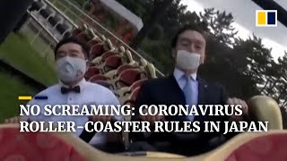 ‘No screaming’ is new Covid-19 rule for roller-coaster riders at Japanese theme