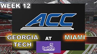2015 Week 12 - Georgia Tech (cpu) at Miami #2 (cpu)