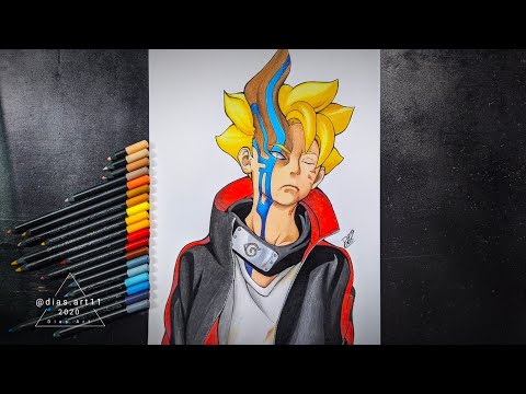 como desenhar o boruto karma｜Pesquisa do TikTok