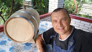 Грушевая бочка своими руками | От бревна до бочки | Как сделать бочку из дерева видео